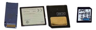 Memory Stick, CompactFlash, SmartMedia, MultiMedia Card 