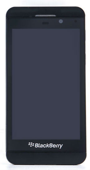 Передняя сторона смартфона BlackBerry Z10