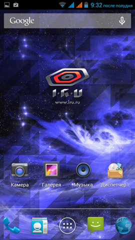 Обзор iRu M506. Скриншоты. Внешний вид системы и оболочки смартфона