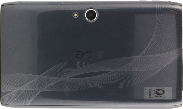 Задняя сторона планшета Acer Iconia Tab A100