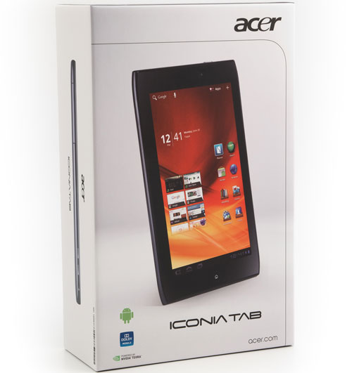 Коробка с планшетом Acer Iconia Tab A100