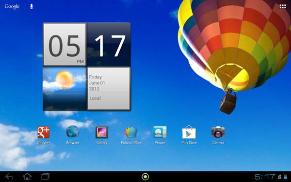 Android 4.0 на планшете Acer Iconia Tab A701