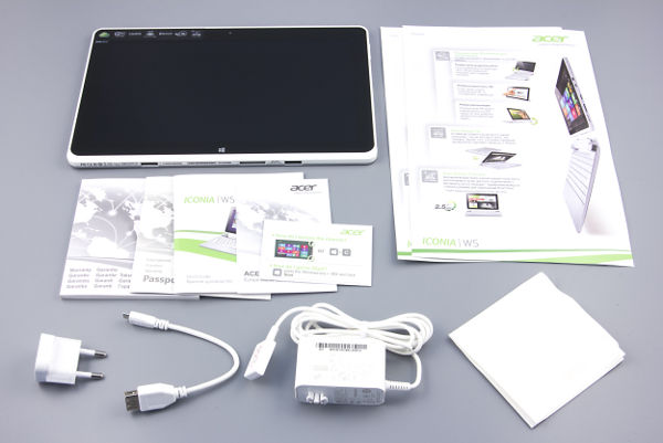 Комплектация планшета Acer Iconia Tab W510
