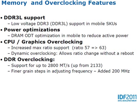 IDF 2011:  Intel Ivy Bridge —     