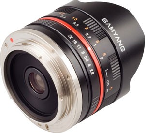   Samyang 8mm f/2.8 ED AS IF UMC Fisheye   Sony NEX  Samsung NX 