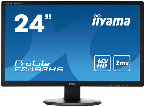 В мониторе iiyama E2483HS используется 24-дюймовая панель TN