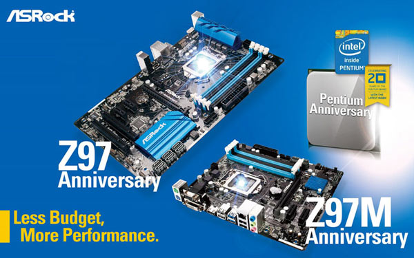 Общей чертой плат ASRock Z97 Anniversary и Z97M Anniversary является функция Pentium Anniversary Boost