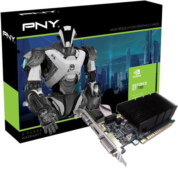   PNY GeForce GT 730   PCI Express 3.0 8x   DVI, VGA  HDMI