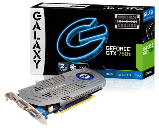 3D- Galaxy GeForce GTX750 Ti Razor  2    140 