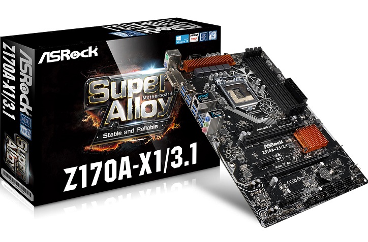 Плата ASRock Z170A-X1/3.1 станет недорогим предложением среди конкурентов на базе Intel Z170