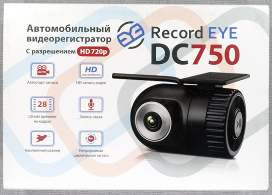 Автомобильный видеорегистратор RecordEYE DC750
