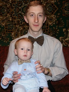 Павел Ерофеев с сыном Ромой