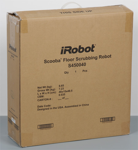 робот-пылесос iRobot Scooba 450, коробка