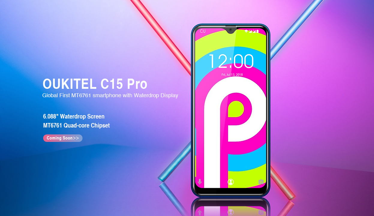 Oukitel C15 Pro — первый смартфон с каплевидным вырезом на базе MediaTek Helio  A22