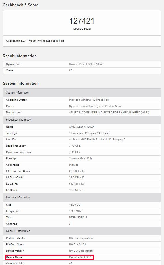 Сравнение видеокарт 3070 и 2080 super