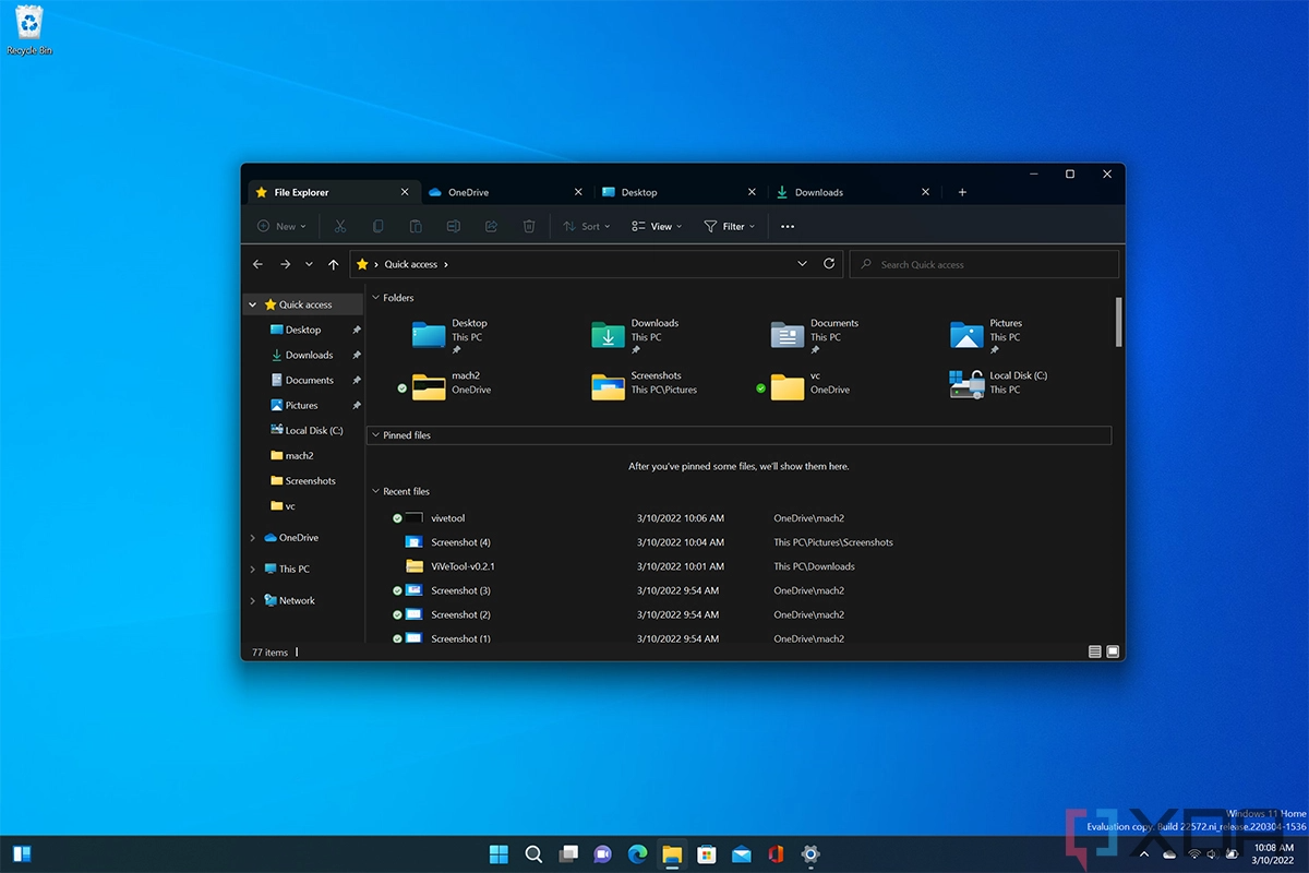 Windows 11 pro insider preview. Вкладки в проводнике Windows 11. Новый проводник Windows 11. Интерфейс виндовс 11 вкладка. Новый проводник Windows 11 вкладки.