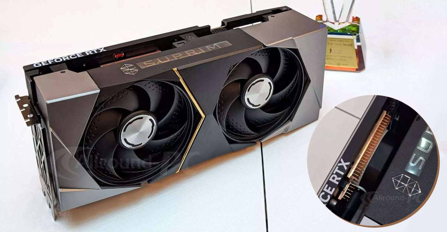 Эта видеокарта уже действительно походит на кирпич. MSI GeForce RTX 4090  Suprim Fuzion имеет толщину в