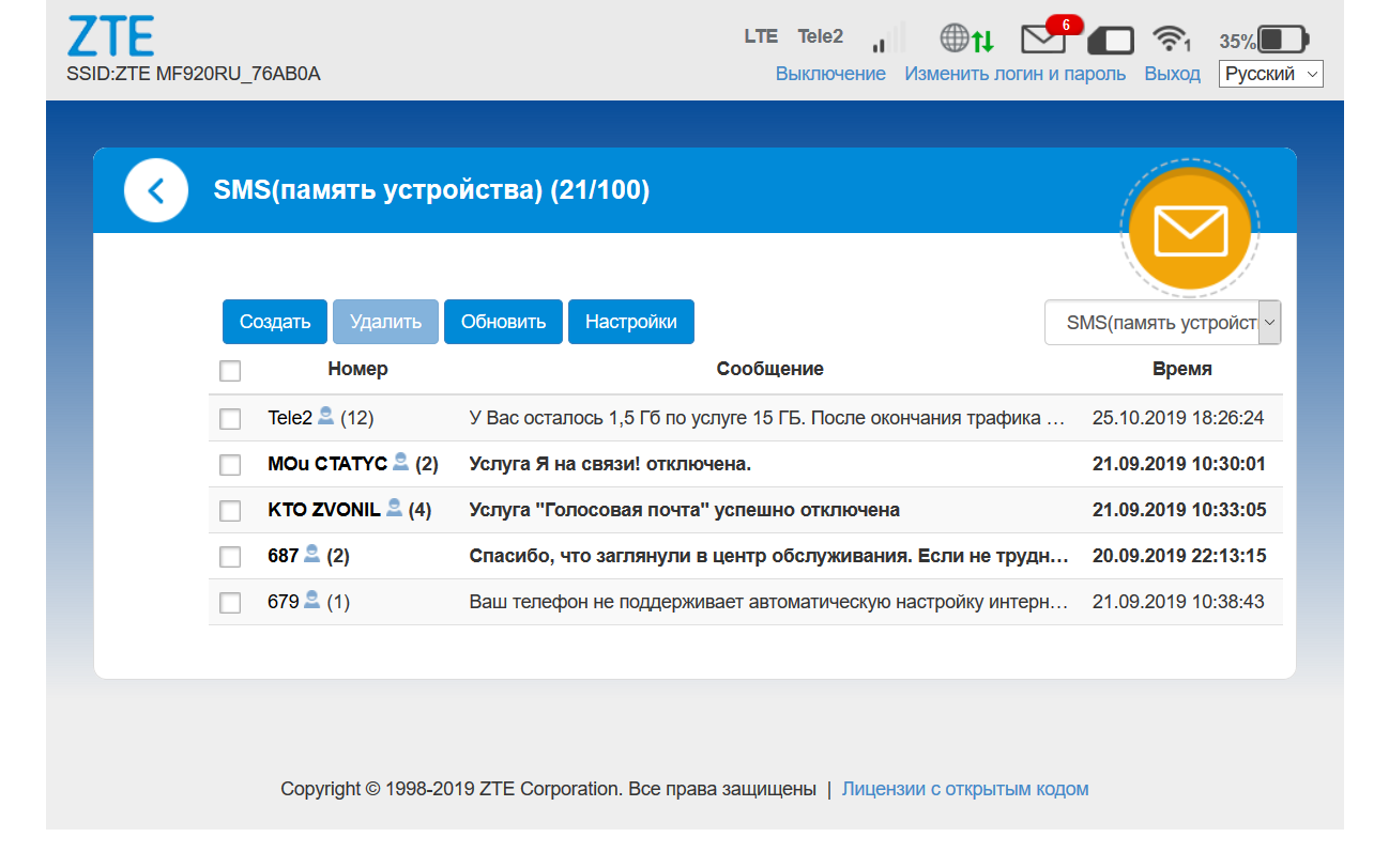 Обзор мобильного 4G-роутера ZTE MF920RU