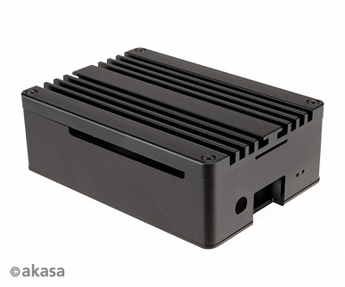 Алюминиевый корпус Akasa Pi-4 Pro для Raspberry Pi 4 одновременно играет роль радиатора