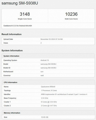 Samsung Galaxy S25 Ultra будет по-настоящему мощным смартфоном, а Galaxy S25 Plus — нет. Обе новинки протестировали в Geekbench