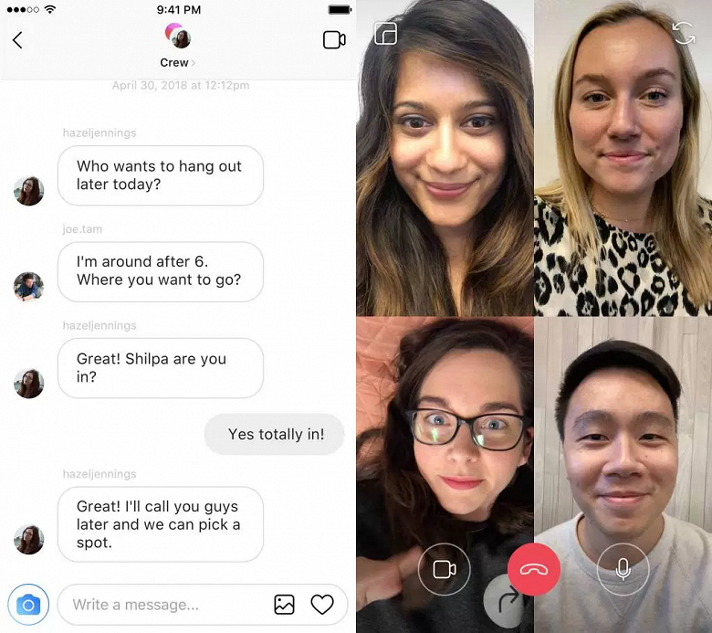 Нововведения Instagram: групповые видеозвонки и эффекты дополненной реальности