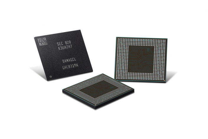 Samsung начала массовое производство второго поколения 10-нм памяти LPDDR4X для смартфонов