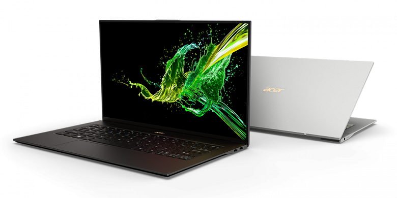 9,95 мм, 870 г, Intel Core i7, 16 ГБ ОЗУ и 14-дюймовый экран. В России появился обновленный ноутбук Acer Swift 7