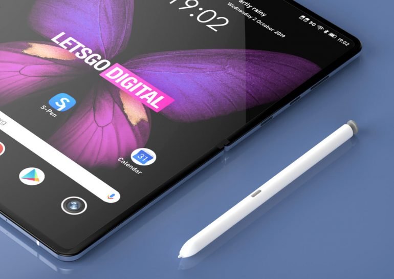 Галерея дня: Samsung создала складной смартфон Galaxy Note со стилусом