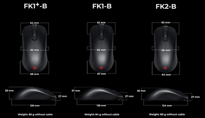 У новых мышей BenQ серий Zowie FK-B и ZA-B есть одно важное отличие от их предшественниц