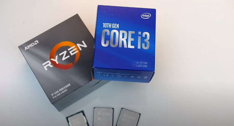 Как Intel бороться с дешёвыми Ryzen? Core i3-10100F лишился графического ядра, зато подешевел