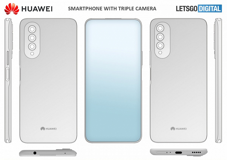 Huawei тоже готовит смартфон с подэкранной камерой. Такая модель уже запатентована