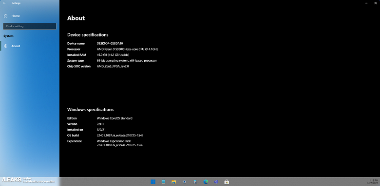 Первые скриншоты и видео Windows Core OS 11