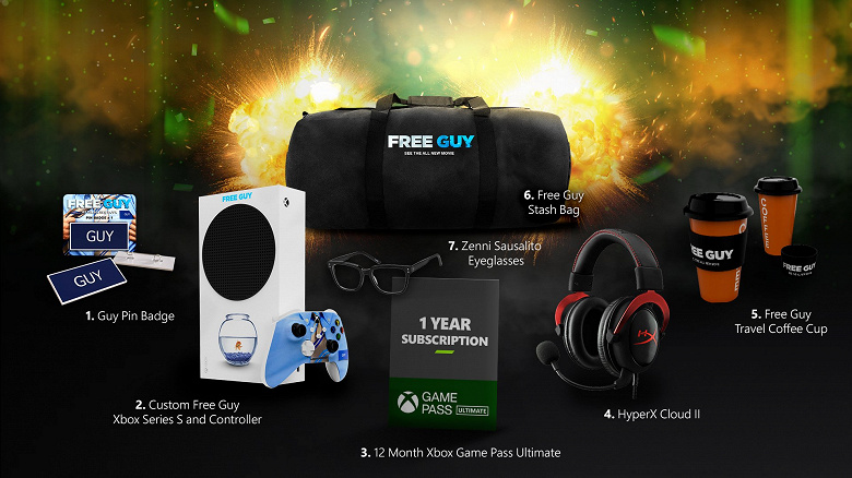 Представлена игровая консоль Xbox Series S Free Guy Edition