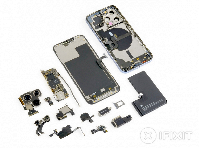 Теперь понятно, почему чёлка в iPhone 13 Pro стала меньше. Специалисты iFixit разобрали новинку и оценили её ремонтопригодность