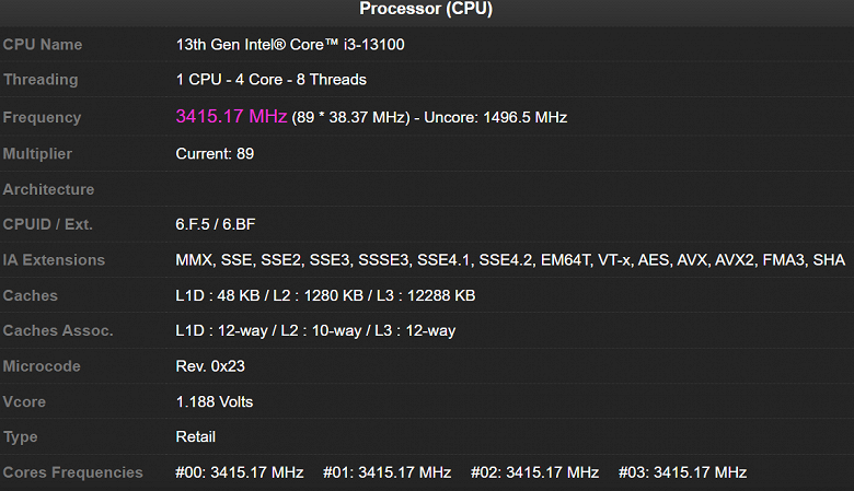 Intel, а нужно ли такое обновление? Core i3-13100 почти не отличается от Core i3-12100