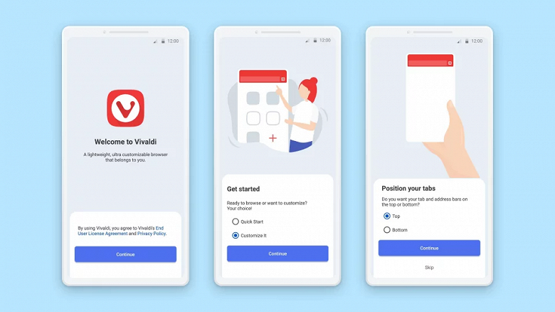 Альтернативный браузер Vivaldi для Android получил «быстрое и красивое» обновление