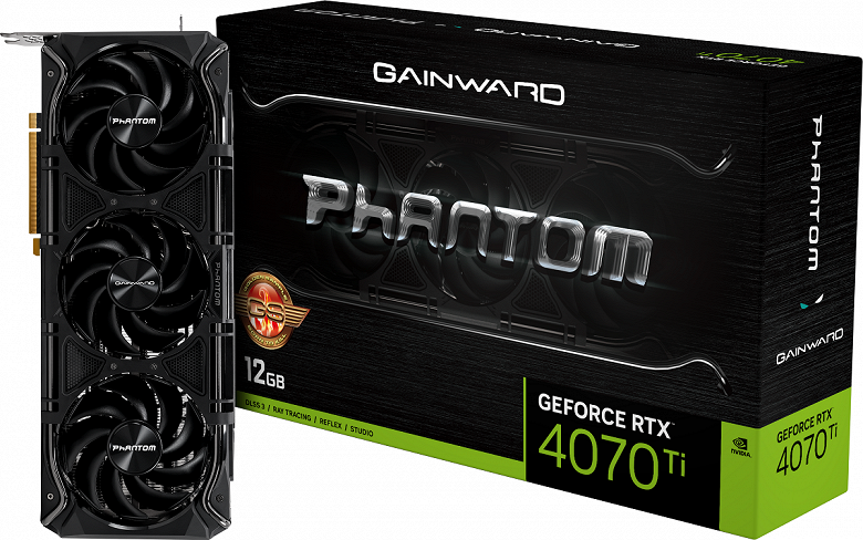 Представлены видеокарты Gainward GeForce RTX 4070 Ti Phantom и Phoenix