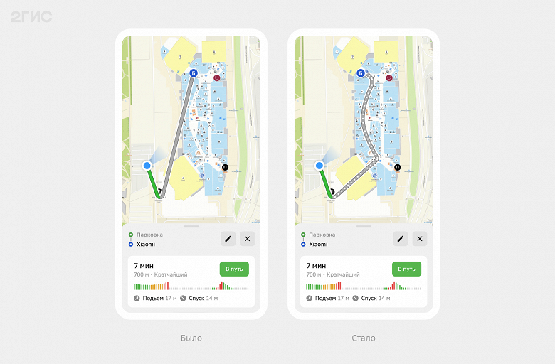 Как не заблудиться в ТЦ: в 2ГИС теперь можно строить полноценные маршруты внутри зданий