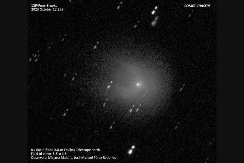 Комета с рогами 12P летит к Земле: в 2024 году небо ожидает явление из далёкой галактики