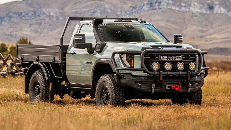 Представлен максимально брутальный модифицированный GMC Sierra HD