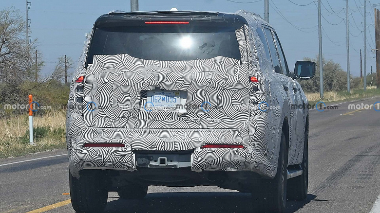 Огромный внедорожник Nissan Armada 2025 впервые засняли вживую. Он получит мотор V6, который превзойдет по мощности нынешний V8