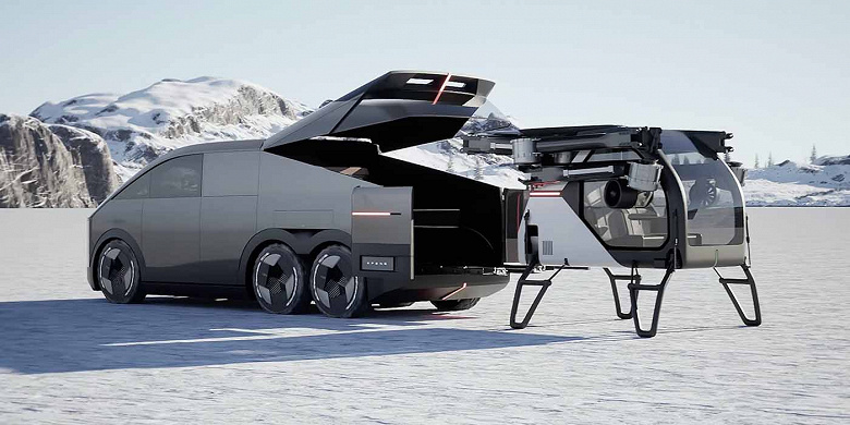Фантастика становится реальностью. Модульный летающий автомобиль Xpeng Land Aircraft Carrier предложат заказать уже в 2024 году