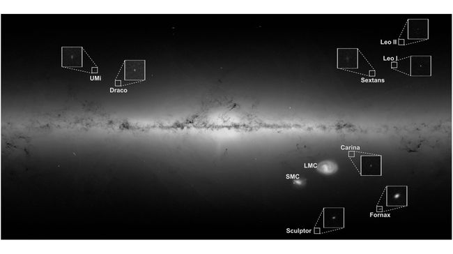 Галактика-спутник Млечного Пути может пролить свет на загадку тёмной материи