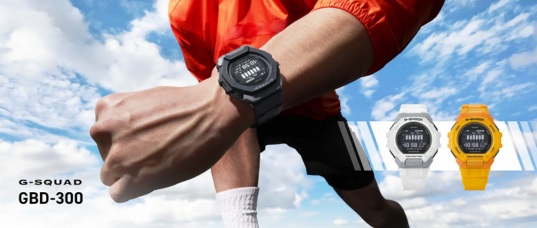 Представлены умные защищенные часы Casio G-Shock GBD-300, которые работают до двух лет без замены батарейки