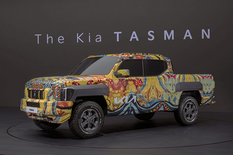 Kia впервые показала рамный внедорожник Tasman на публике