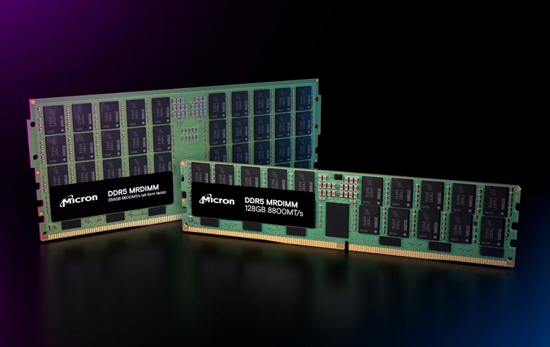 Это не DIMM, не SO-DIMM и даже не CAMM2. Micron представила модули памяти MRDIMM, которые могут быть очень большими