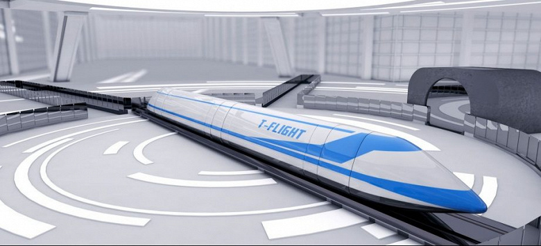 Быстрее самолёта: в Китае успешно испытали высокоскоростной поезд в вакуумной трубе