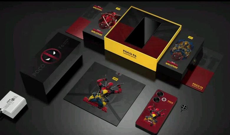 Для фанатов Дэдпула и Росомахи выпустили специальный смартфон — Poco F6 Deadpool Limited Edition