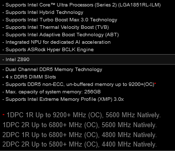 Cистемные платы для новых CPU Intel поддерживают память DDR5 с эффективной частотой близкой к 10 ГГц