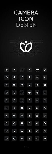 Настраивать камеру MIUI 12 можно долго и упорно. Xiaomi показала полный набор новых значков